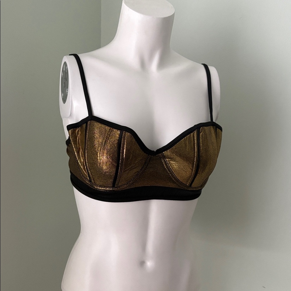 Goddess metallic bra small/medium